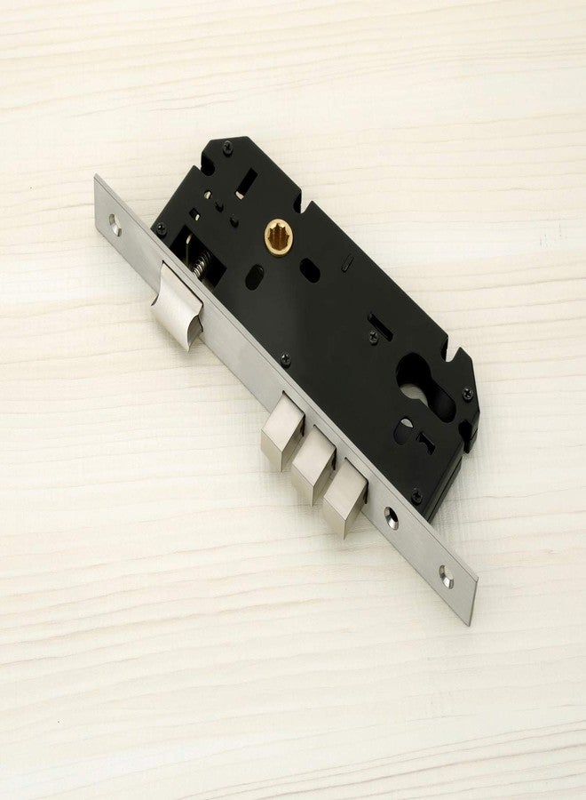HARMONUS HI-5151 Zinc Alloy Mortise Door Lock Handle/Rose Mortice Handle with Lock Body and 70mm Computerizes Cylinder with 3 Keys (Matt-Qubic). - Image 2